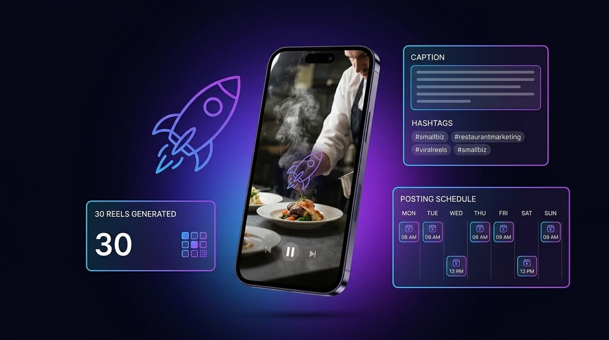 RocketReels — Turn 1 video into 30 viral reels